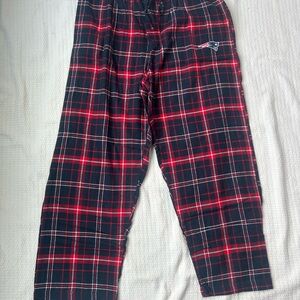 NFL Patriots - Red and Navy Plaid Flannel Pants - NWT
